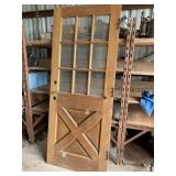 Solid wood door w/ half paned glass - 32 X 79.25 Solid wood door w/ half paned glass - 32 X 79.25