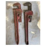 2 - 14' Pipe Wrenches 2 - 14' Pipe Wrenches