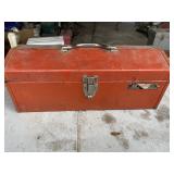 Vermont American Red Tool Box w/ misc. tools