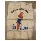 Burlap sack w/ Parrot - Cafe De Costa Rica