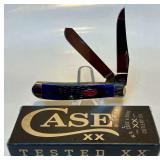 New Case XX Navy Blue Bone Mini Trapper