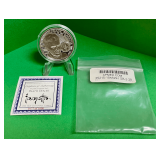 1oz Silver Reverse Cameo Round - Death Dealer
