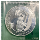 1oz Silver - Silver Elephant