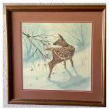 Signed Matted and Framed Wildlife Art Commissioned Original - Samuel Davis