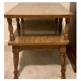 Two-Tier Wood Side Table