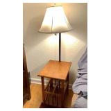 Side Table with Lamp