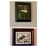 2pc Wildlife Framed Art