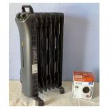 Amazon Basics Radiant Heater and Small Lasko Personal Heater