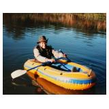 Sevylor Inflatable Boat w/Oars and Electric Air Pump