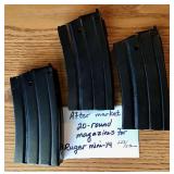 Three 20-Round Magazines for Ruger Mini-14