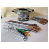 Sears Electric Fondue Pot and Accessories