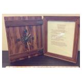 Desk Clock with Sioux Indian Prayer