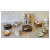 Precious Moments Figurine and Dresser Ring Keepers