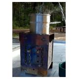 Firebox 5in Folding Camp Stove Deluxe Combo - G2 Stainless Steel (Generation 2)