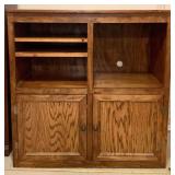 Custom Made Oak Office Cabinet