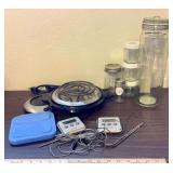 Hot Plate, Coffee Cup Warmer and Glass Jars