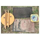 Floor Mats, Side Table and Thermometer