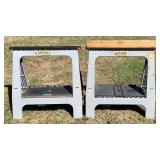 2 Folding Saw Horses