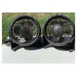 2 Electric Desk Fans