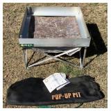 Pop-Up Pit - Portable Campfire Pit w/Tri-Fold Grill Grates