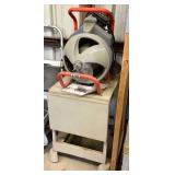 Ridgid Kollman K-380 Drain Cleaner w/Tool Attachments and Vintage Metal Typewriter Table