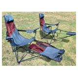 2 Folding Camp Loungers