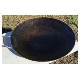 22in Carbon Steel Plow Disc Cook Pan by Southwest Disk w/Carry Case