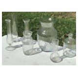 Clear Glass Bud Vases