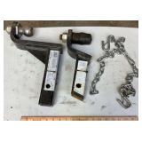 2 Receiver Hitches with Safety Chains