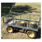 Garden Cart with 2 Carlisle 15x6.00 Wheels/Tires