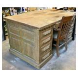 Wood Office Desk with Murphy Wood Chair