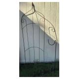 Steel Garden Trellis and Shepherds Hook
