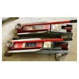 Two 2-1/2 Ton Floor Jacks