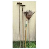 Lawn Rake and Garden Hoes