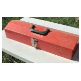 Red Tool Box with Hand Tools