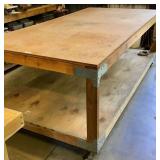 4ft x 8ft Rolling Shop Work Table