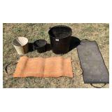 2 Firewood Carriers and 3 Ash Buckets