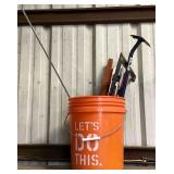 Bucket of Carpenter Tools