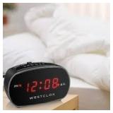 Westclox Bright Red Alarm Clock A90