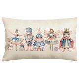 Christmas Nutcracker Throw Pillow Cover 12'x20' A2