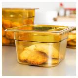 6X Rubbermaidï¿½ FG205P00AMBR 1/6  Pan AZ28
