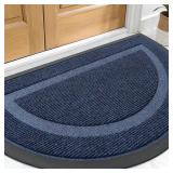 OLANLY Door Mat Indoor Outdoor Blue 29.5'x17' A7