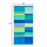 2X/BID Stripe Cotton-Blend Beach Towel AZ7