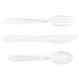 189pc Clear Disposable Silverware A106