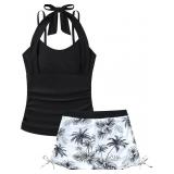 SZ 14Y Girls Tankini Swimsuit 2pc AZ38