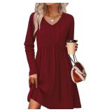 SZ Sm OFEEFAN Long Sleeve Sweater Dress AZ38