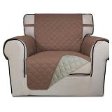 PureFit Reversible Quilted Chair Cover Brown A6