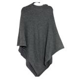 Charcoal Women's Knit Poncho  Sz Sm-Med A7