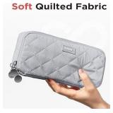 Sooez Large Pencil Case Pouch Grey A6