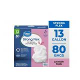 13 Gallon 80 Count Strong Flex Drawstring Bags AZ6